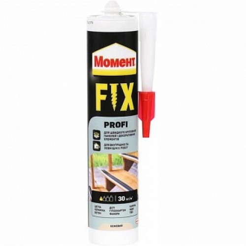 Монтажный клей Момент Момент Profi Fix 392 г в магазине Buildmag Монтажный клей Момент Момент Profi Fix 392 г