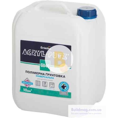 Грунтовка глубокого проникновения Sniezka Acryl-putz GU40 10 л в магазине Buildmag Грунтовка глубокого проникновения Sniezka Acryl-putz GU40 10 л