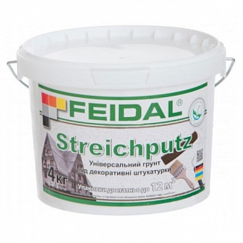 Адгезионная грунтовка Feidal Streichputz 4 кг в магазине Buildmag Адгезионная грунтовка Feidal Streichputz 4 кг