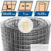 Сетка сварная оцинкованная 20x20x1 мм h=1 м