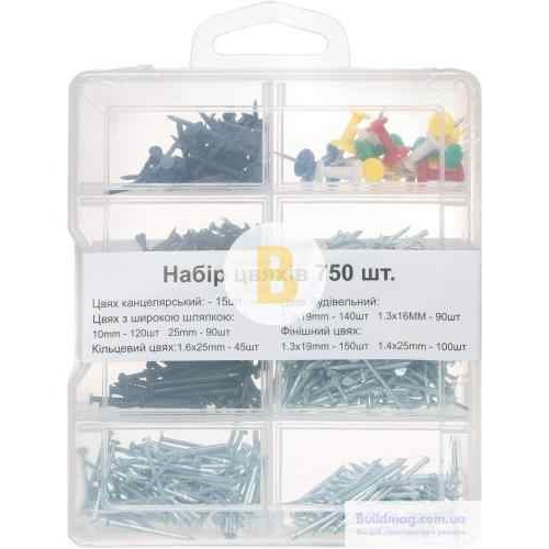 Набор гвоздей 750 шт.