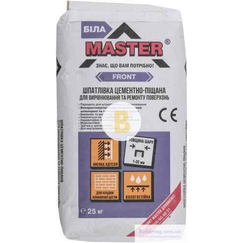 Штукатурка Master ® Front 25 кг в магазине Buildmag Штукатурка Master ® Front 25 кг