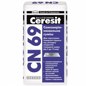 Самовыравнивающийся пол Ceresit CN 69 25 кг