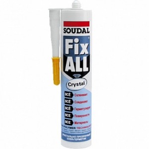 Клей-герметик SOUDAL FIX ALL Crystal 290 мл прозрачный