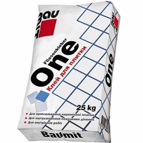 Клей для плитки Baumit One 25 кг в магазине Buildmag Клей для плитки Baumit One 25 кг
