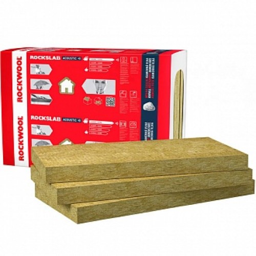 Базальтовая вата ROCKWOOL RockSlab Acoustic 50 мм 4,88 кв.м