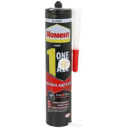 Клей-герметик Момент Flextec Moment One For All High Tack 440 г белый