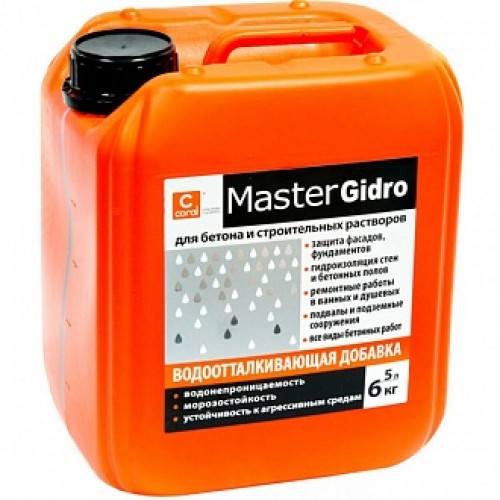 Добавка гидрофобная Coral MasterGidro 5 л