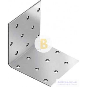 Перфорированный крепежный уголок равносторонний 80x80x40мм 2,5мм