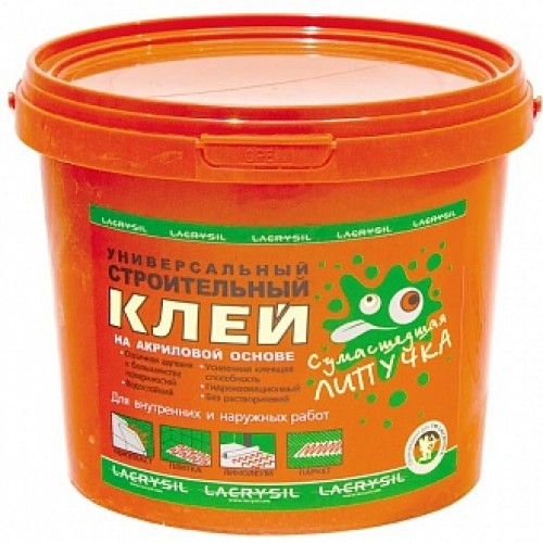 Клей монтажный универсальный Lacrysil Сумасшедшая липучка 12 кг