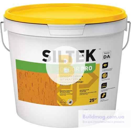 Декоративная штукатурка короед Siltek DECOR PRO База DА 2 мм 25 кг