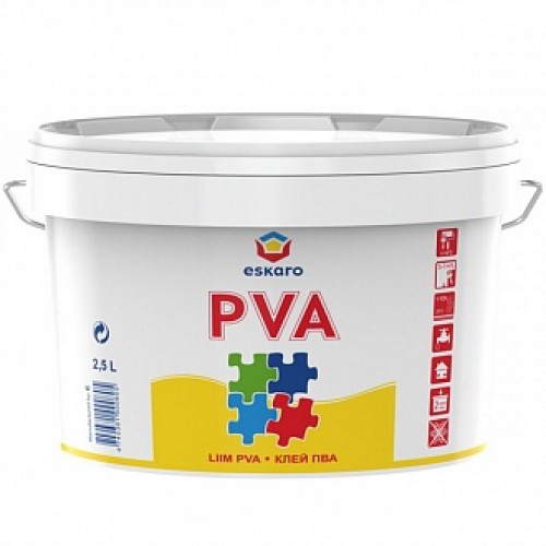 Клей PVA eskaro 2,5л в магазине Buildmag Клей PVA eskaro 2,5л