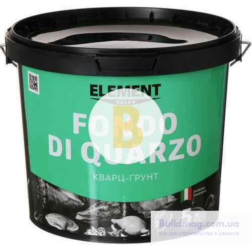 Грунтовка адгезионная Element Decor Decor Fondo di Quarzo 5 л в магазине Buildmag Грунтовка адгезионная Element Decor Decor Fondo di Quarzo 5 л
