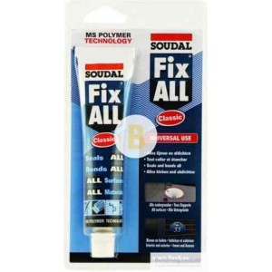 Клей-герметик SOUDAL FIX ALL Classic 80 мл белый