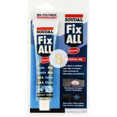 Клей-герметик SOUDAL FIX ALL Classic 80 мл белый