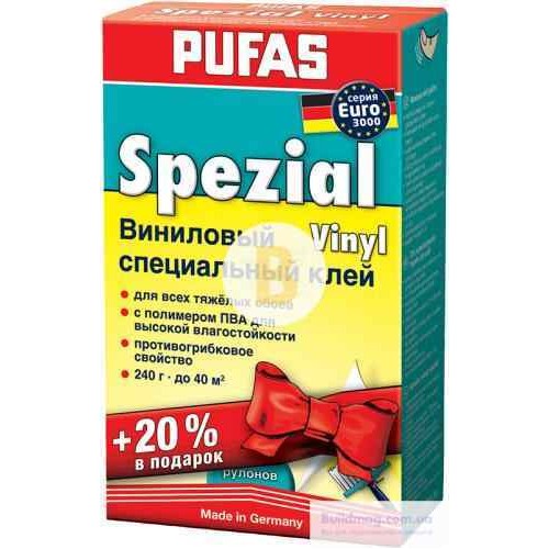 Клей для обоев PUFAS Euro 3000 200 г + 20% в подарок в магазине Buildmag Клей для обоев PUFAS Euro 3000 200 г + 20% в подарок