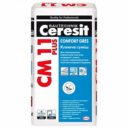Клей для плитки Ceresit СМ 11 Plus 25 кг