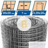 Сетка сварная оцинкованная 20x20x1 мм рулон 6,25 кв.м