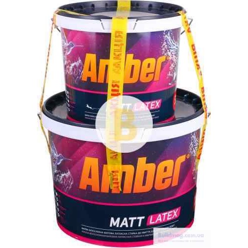 Краска латексная Amber Matt Latex мат белый 15 л 10 + 5 л в магазине Buildmag Краска латексная Amber Matt Latex мат белый 15 л 10 + 5 л