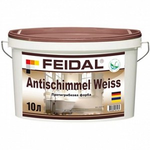 Краска акриловая Feidal Antischimmel Weiss мат белый 1 л