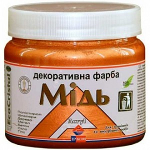 Краска декоративная акриловая Ircom Decor медь 0,4 л