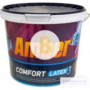 Краска латексная Amber Сomfort Latex 3 мат белый 5 л