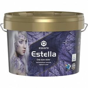 Краска акриловая Eskaro Estella мат белый 0.9 л