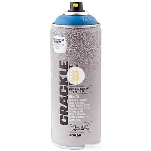 Краска аэрозольная Montana CRACKLE EFFECT горечавка синяя мат 400 мл в магазине Buildmag Краска аэрозольная Montana CRACKLE EFFECT горечавка синяя мат 400 мл