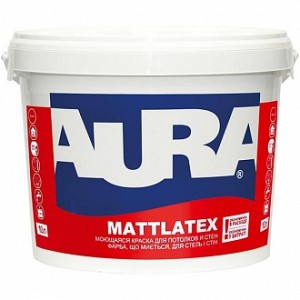 Краска Aura Mattlatex TR база под тонировку 9 л 14,8 кг