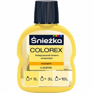 Пигмент Sniezka Colorex желтый 100 мл