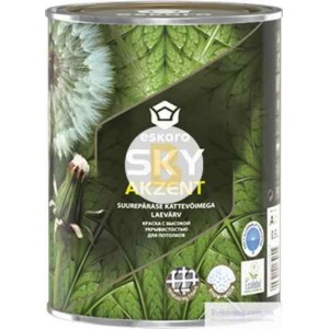 Краска акриловая Eskaro Akzent Sky мат белый 0.9 л