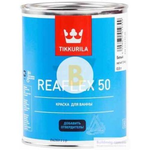 Краска TIKKURILA эпоксидная для ванн Reaflex 50 белый высокий глянец 0,8 л 1,2 кг