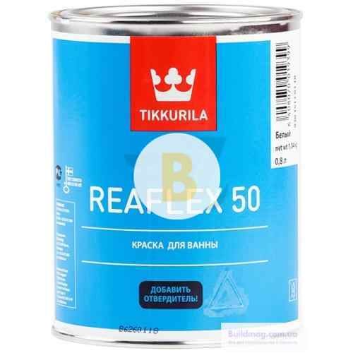 Краска TIKKURILA эпоксидная для ванн Reaflex 50 белый высокий глянец 0,8 л 1,2 кг