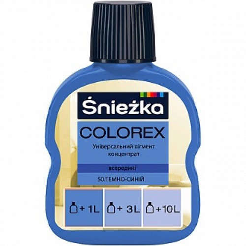 Пигмент Sniezka Colorex темно-синий 100 мл в магазине Buildmag Пигмент Sniezka Colorex темно-синий 100 мл