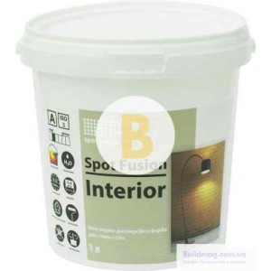 Краска акриловая водоэмульсионная Spot Colour Fusion Interior глубокий мат белый 1 л