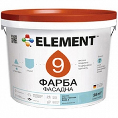 Краска Element 9 База А белый 1 л в магазине Buildmag Краска Element 9 База А белый 1 л