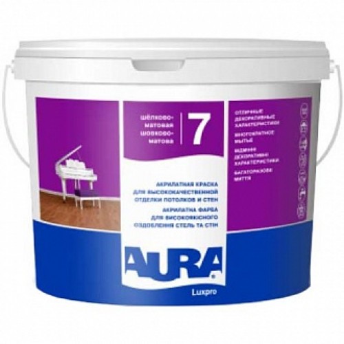 Краска Aura Luxpro 7 TR база под тонировку 0,9 л 1,08 кг в магазине Buildmag Краска Aura Luxpro 7 TR база под тонировку 0,9 л 1,08 кг