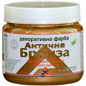 Краска декоративная акриловая Ircom Decor античная бронза 0,1 л