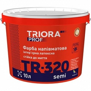 Краска Triora TR-320 semi белый 1 л
