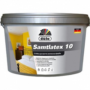Краска латексная водоэмульсионная Dufa Samtlatex 10 полумат белый 2,5 л