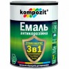 Эмаль Kompozit антикоррозийная 3 в 1 черный шелковистый мат 0,75 кг
