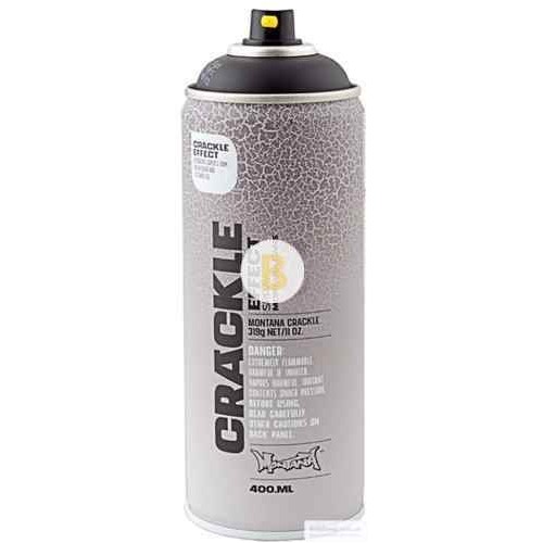 Краска аэрозольная Montana CRACKLE EFFECT черный мат 400 мл в магазине Buildmag Краска аэрозольная Montana CRACKLE EFFECT черный мат 400 мл