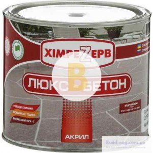 Краска ХимреZерв акриловая Люкс-Бетон серый мат 2,4 л