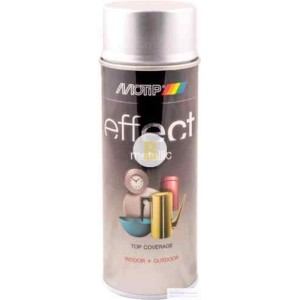 Аэрозольная краска в баллончике Motip Deco Effect с эффектом металлик сияющий серебряный 400 мл