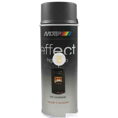 Аэрозольная краска в баллончике Motip Deco Effect высокотемпературная темно-антрацитовый 400 мл в магазине Buildmag Аэрозольная краска в баллончике Motip Deco Effect высокотемпературная темно-антрацитовый 400 мл