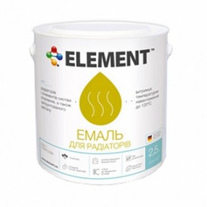 Эмаль Element акриловая для радиаторов белый глянец 0,75 л