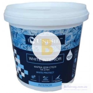Краска водоэмульсионная UniSil White interior мат белый 1,4 кг