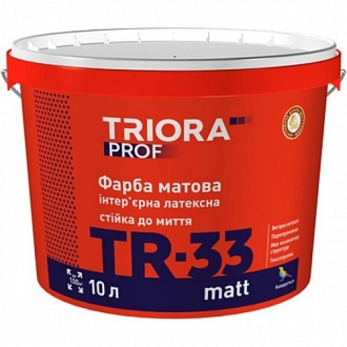 Краска Triora TR-33 matt белый 1 л