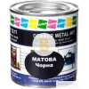 Краска Denber Metal Hit гладкая черный мат 0,25 л