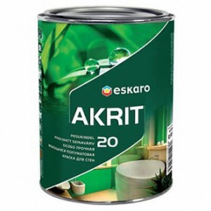 Краска Eskaro Akrit 20 белый 0,95 л 1,01 кг